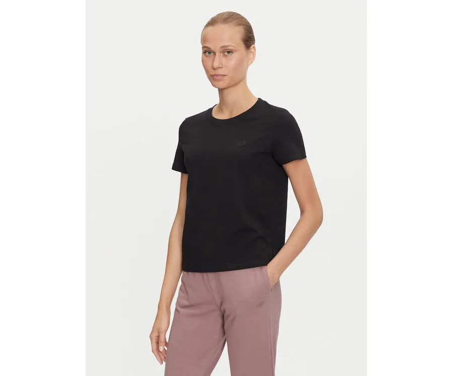 obrazek 1 4F T-Shirt 4FWAW24TTSHF1650 Czarny Regular Fit