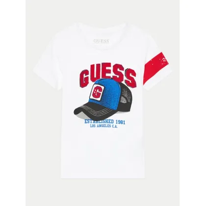 Zdjęcie Guess T-Shirt N4YI04 K8HM4 Biały Regular Fit
