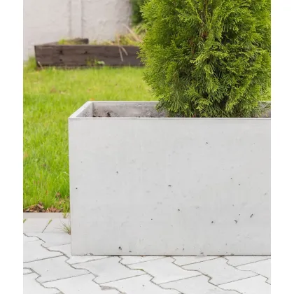 Zdjęcie 90x45x45 cm CT - Donica betonowa w kształcie prostokąta (antracytowa)