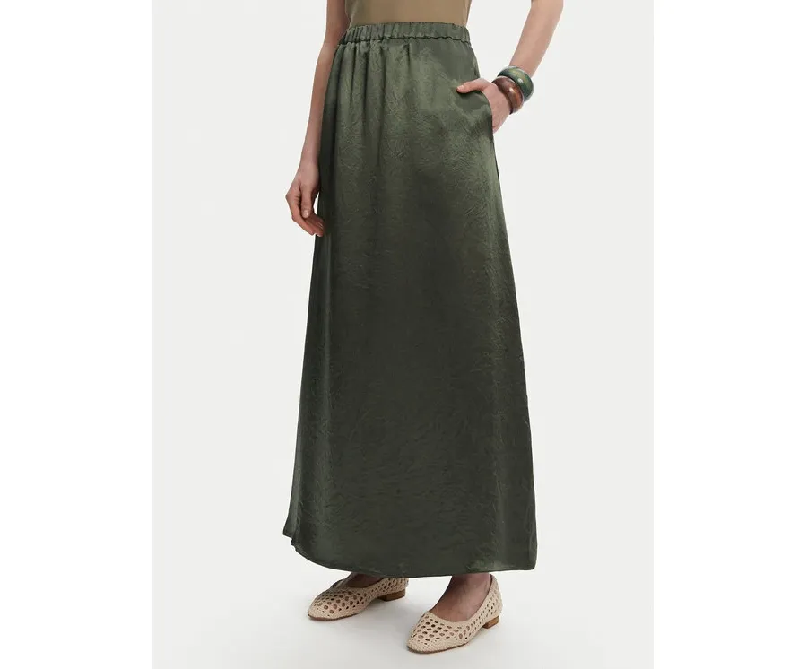 obrazek 1 Max Mara Spódnica trapezowa Nuevo 2516101028 Zielony Regular Fit