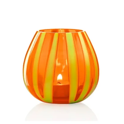 Zdjęcie Luksusowy mały świecznik ze szkła Murano