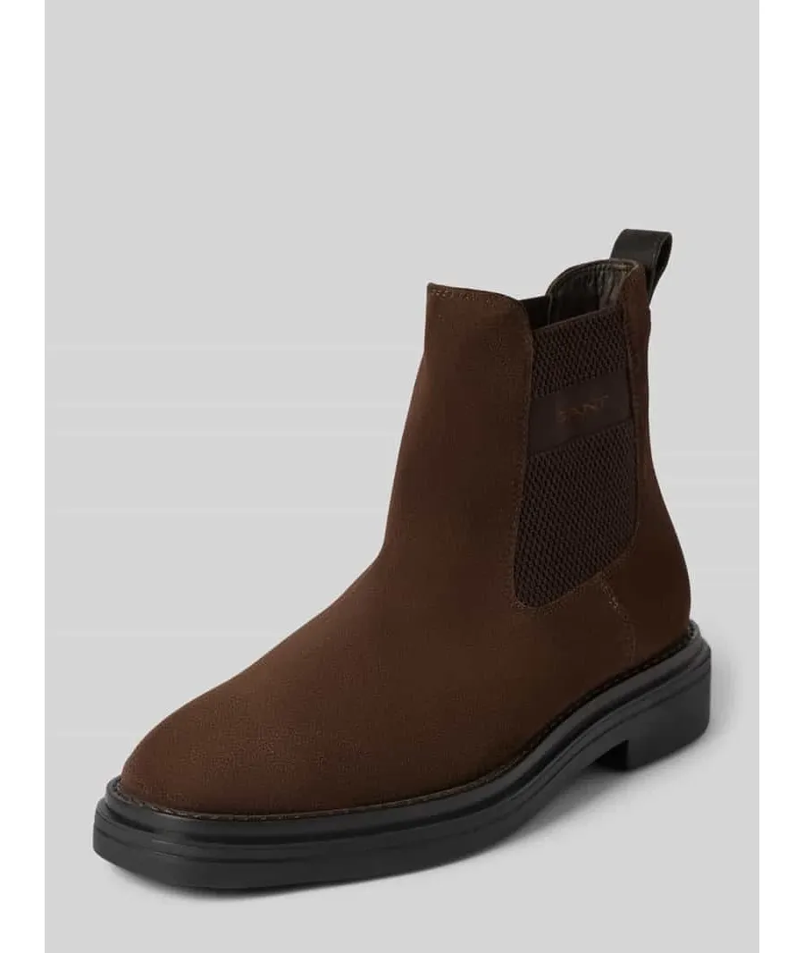 obrazek 1 Buty chelsea ze skóry z wyhaftowanym logo model ‘Boggar’