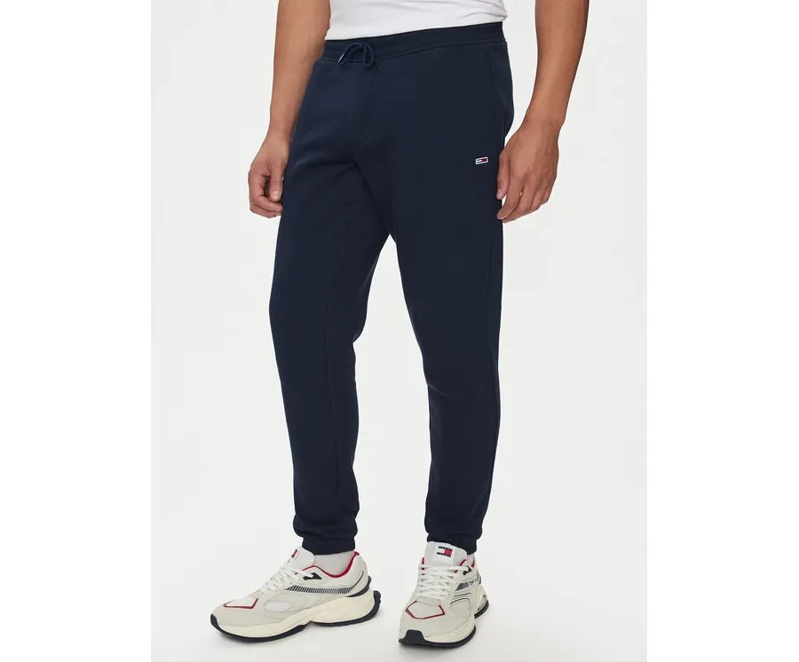 obrazek 1 Tommy Jeans Spodnie dresowe Flag DM0DM20473 Granatowy Slim Fit