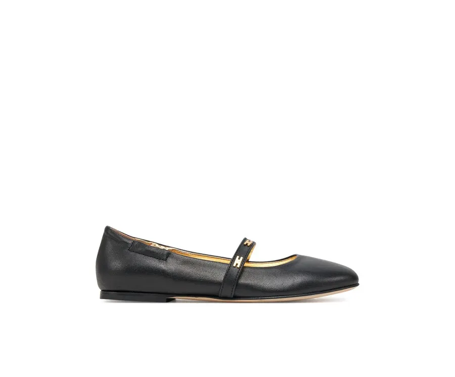 obrazek 1 Elisabetta Franchi Baleriny F4-A3E-0209 Czarny