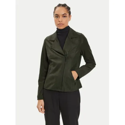 Zdjęcie Olsen Kurtka z imitacji skóry 15001386 Zielony Regular Fit