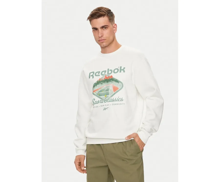 obrazek 1 Reebok Bluza Classic Court Sport 100075742 Biały Regular Fit