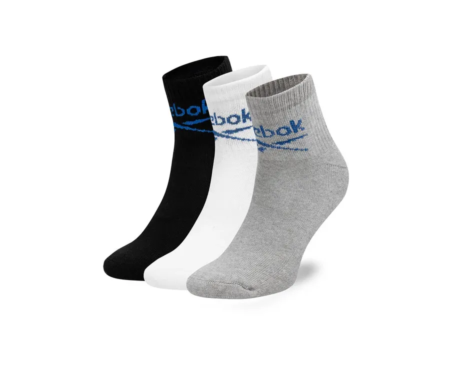 obrazek 1 Reebok Zestaw 3 par wysokich skarpet unisex R0255-SS24 (3-pack) Kolorowy