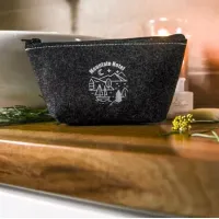 Picture An amazing cosmetic bag with the company logo
