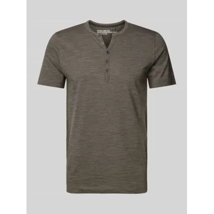 Zdjęcie T-shirt z krótką listwą guzikową