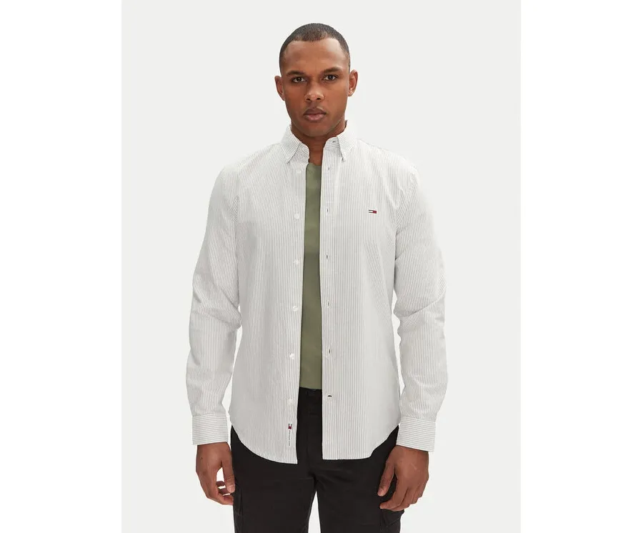 obrazek 1 Tommy Jeans Koszula DM0DM20668 Zielony Slim Fit