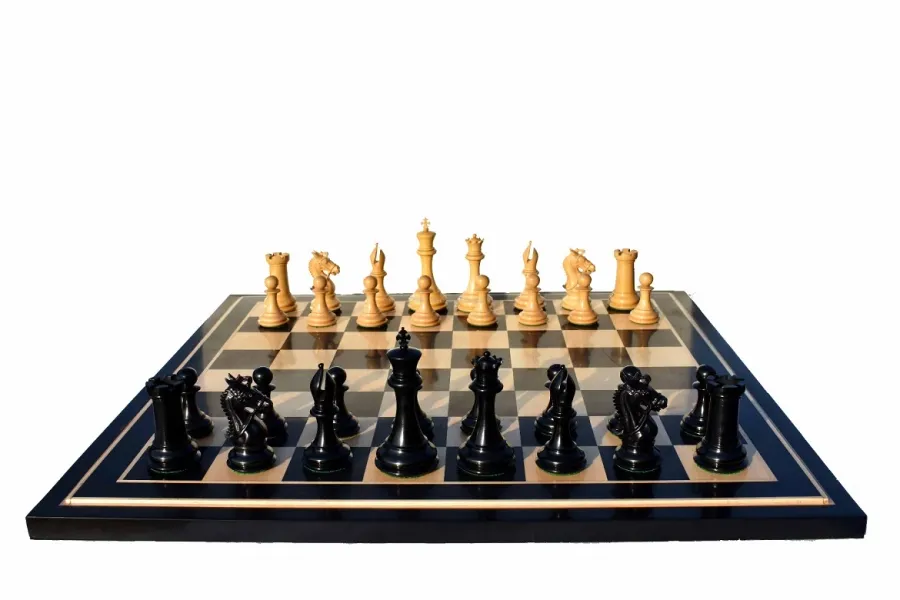 obrazek 2 Nowoczesne figury szachowe z luksusową planszą serii Sultan - The Chess Empire
