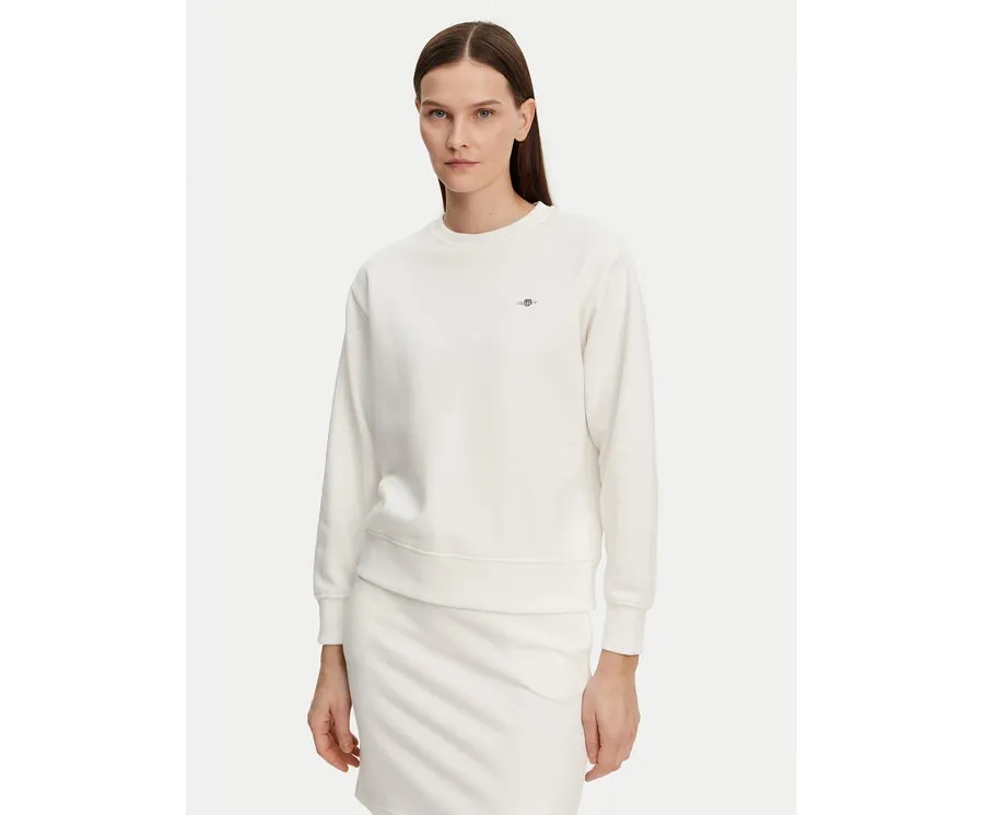 obrazek 1 Gant Bluza Shield 4201414 Écru Relaxed Fit