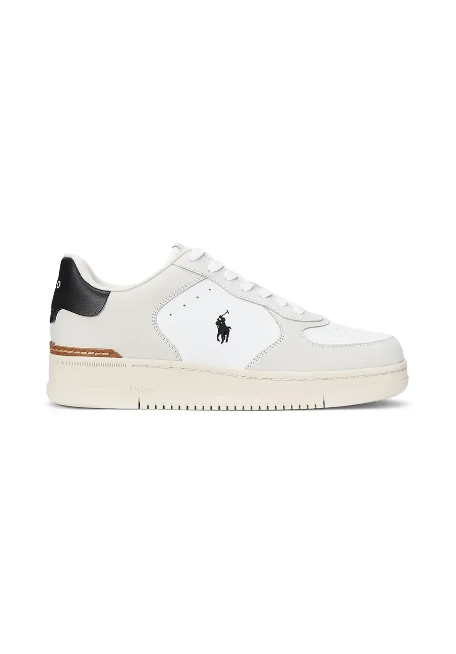 obrazek 1 Polo Ralph Lauren sneakersy skórzane Masters Crt kolor biały 809955690001