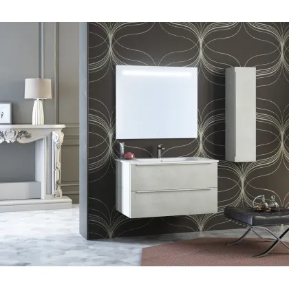 Zdjęcie Komplet mebli do minimalistycznej łazienki - Proteo Arredo Bagno