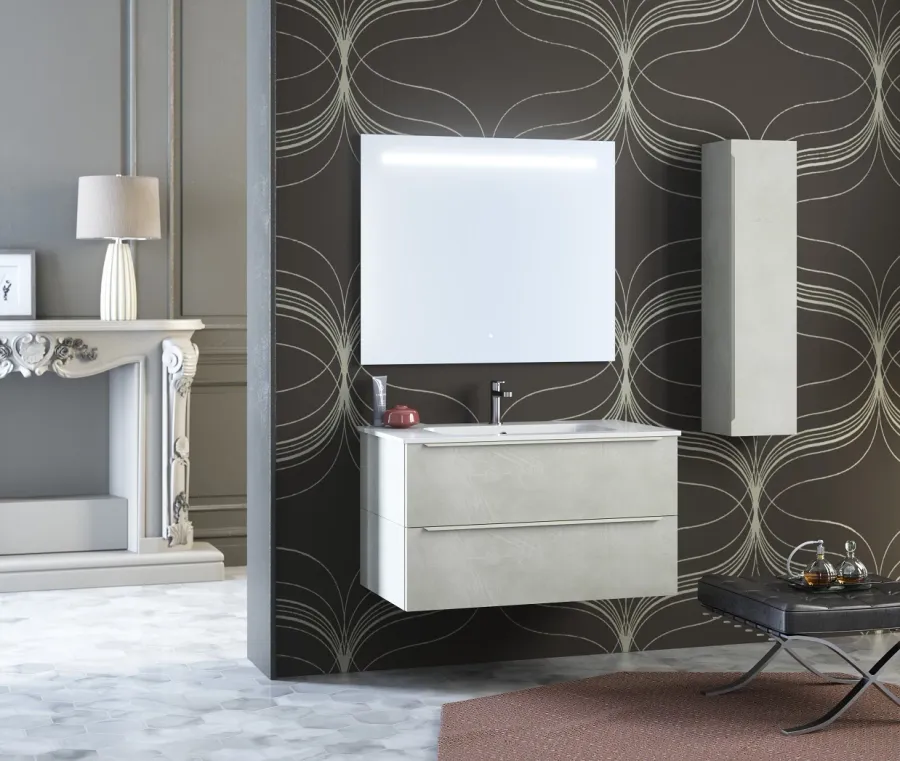 obrazek 1 Komplet mebli do minimalistycznej łazienki - Proteo Arredo Bagno