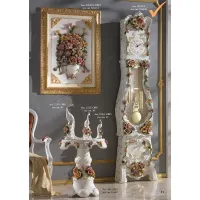 Zdjęcie Bardzo duży przepiękny ceramiczny zegar