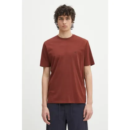 Zdjęcie C.P. Company t-shirt bawełniany męski kolor pomarańczowy z nadrukiem 18CMTS030A005100W