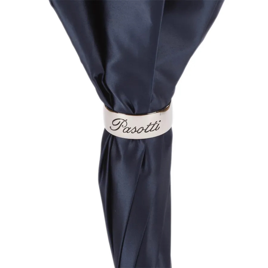 obrazek 6 Stylowy parasol damski w kolorze granatowym zdobiony motywem kwiatów - Pasotti