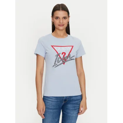 Zdjęcie Guess T-Shirt Icon W4YI32 I3Z14 Niebieski Regular Fit