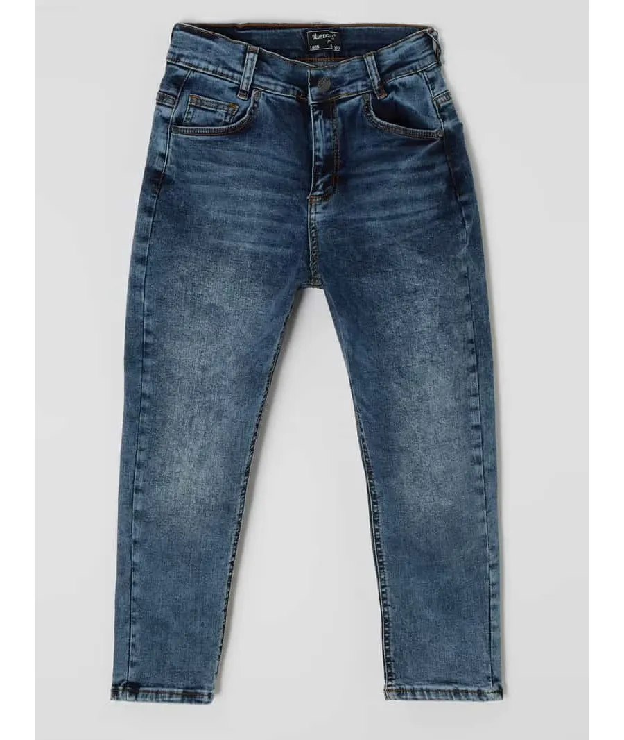 obrazek 1 Jeansy o kroju loose fit z dodatkiem streczu