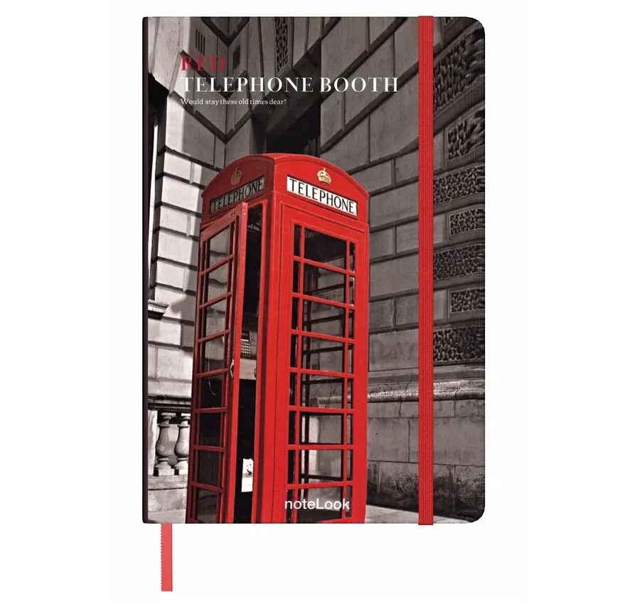 obrazek 1 Idealny na prezent -dzienniczek w linię z serii Red Telephone Booth