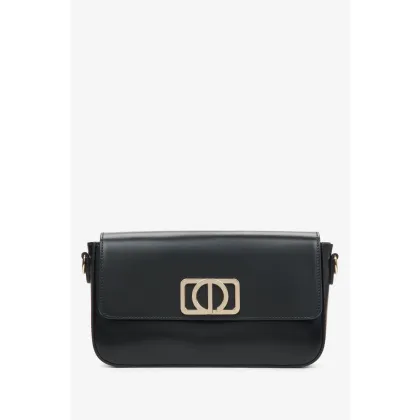 Zdjęcie Estro: Mała czarna torebka damska typu bagietka