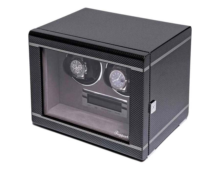 obrazek 2 Nawijarka do zegarków Formula Double Watch z wykończeniem włókna węglowego o wysokim połysku