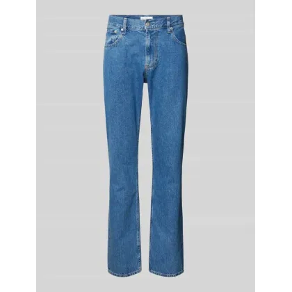Zdjęcie Jeansy o kroju straight fit z 5 kieszeniami model ‘AUTHENTIC’