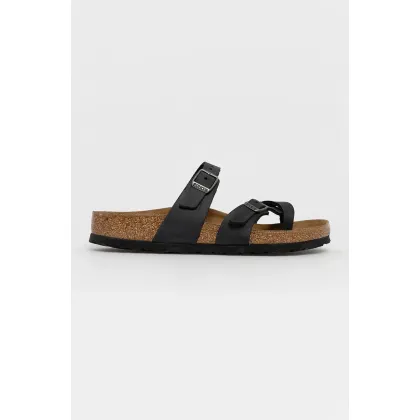 Zdjęcie Birkenstock klapki skórzane Mayari damskie kolor czarny 171481