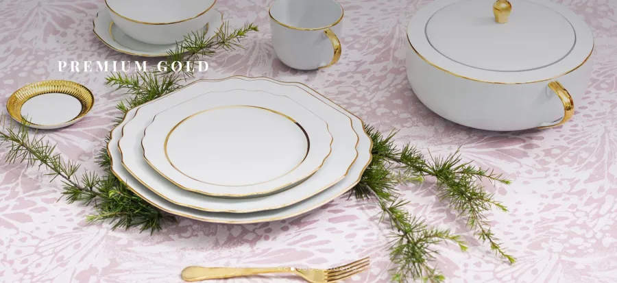 obrazek 3 Talerz deserowy 22 cm Viena Premium Gold