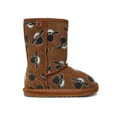 Zdjęcie EMU Australia Śniegowce Shaun The Sheep Print K13107 Brązowy