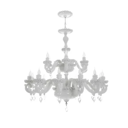 Zdjęcie Ceramiczny żyrandol z kryształami Swarovskiego