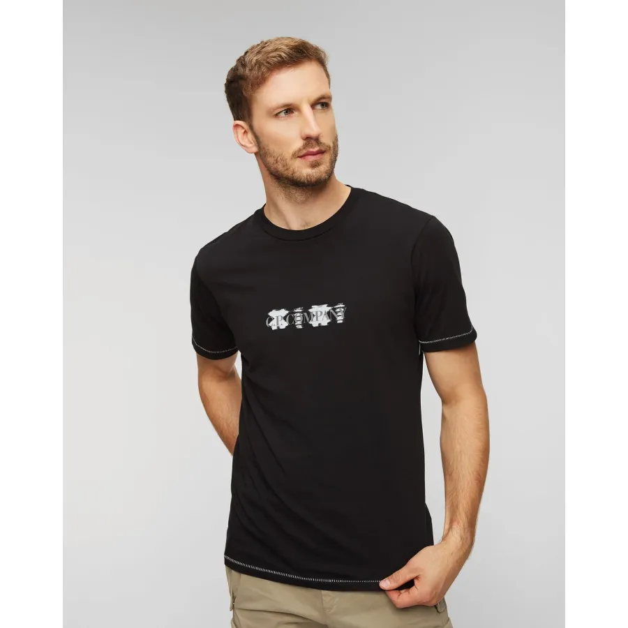 obrazek 1 Czarny T-shirt Męski C.p. Company CP Company