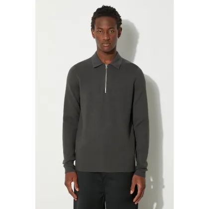 Zdjęcie Samsoe Samsoe sweter GUNA męski kolor szary lekki M22400055
