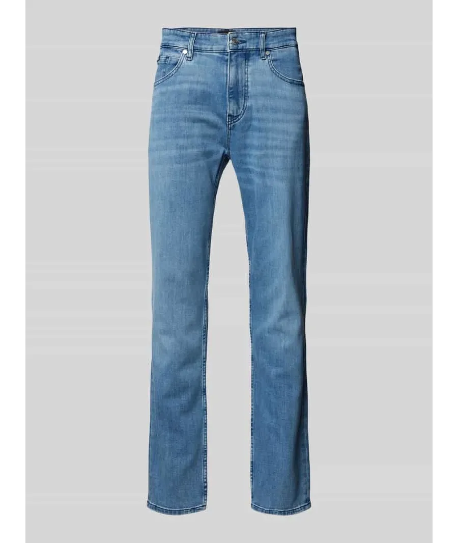 obrazek 1 Jeansy o kroju regular fit z detalem z logo model ‘Maine’