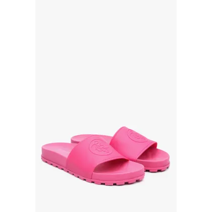 Zdjęcie Estro: Miękkie różowe klapki damskie