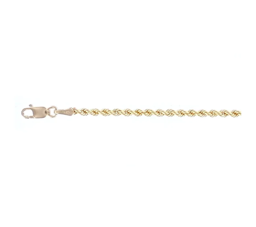 obrazek 1 Łańcuszek damski z żółtego złota - 40 cm