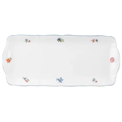 Zdjęcie Porcelanowy prostokątny talerz do ciasta 35x17,5 cm w stylu klasycznym – Seltmann Weiden