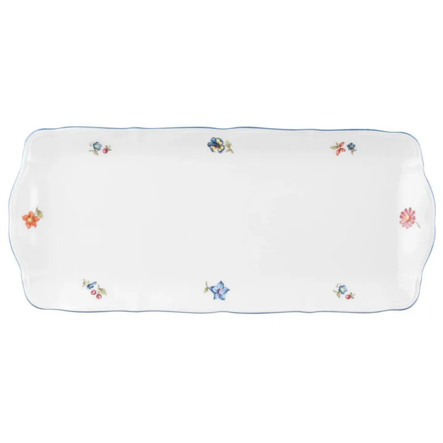 obrazek 1 Porcelanowy prostokątny talerz do ciasta 35x17,5 cm w stylu klasycznym – Seltmann Weiden