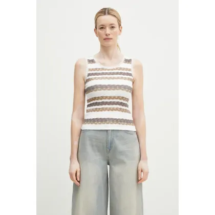 Zdjęcie Andersson Bell top Hair Braid Stripe kolor biały atb1263w