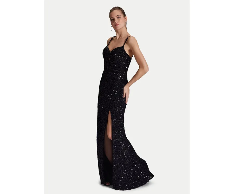 obrazek 1 Hey Kyla Sukienka wieczorowa 5AI063HK Czarny Regular Fit