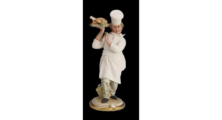 obrazek 1 Statuetka szefa kuchni z porcelany