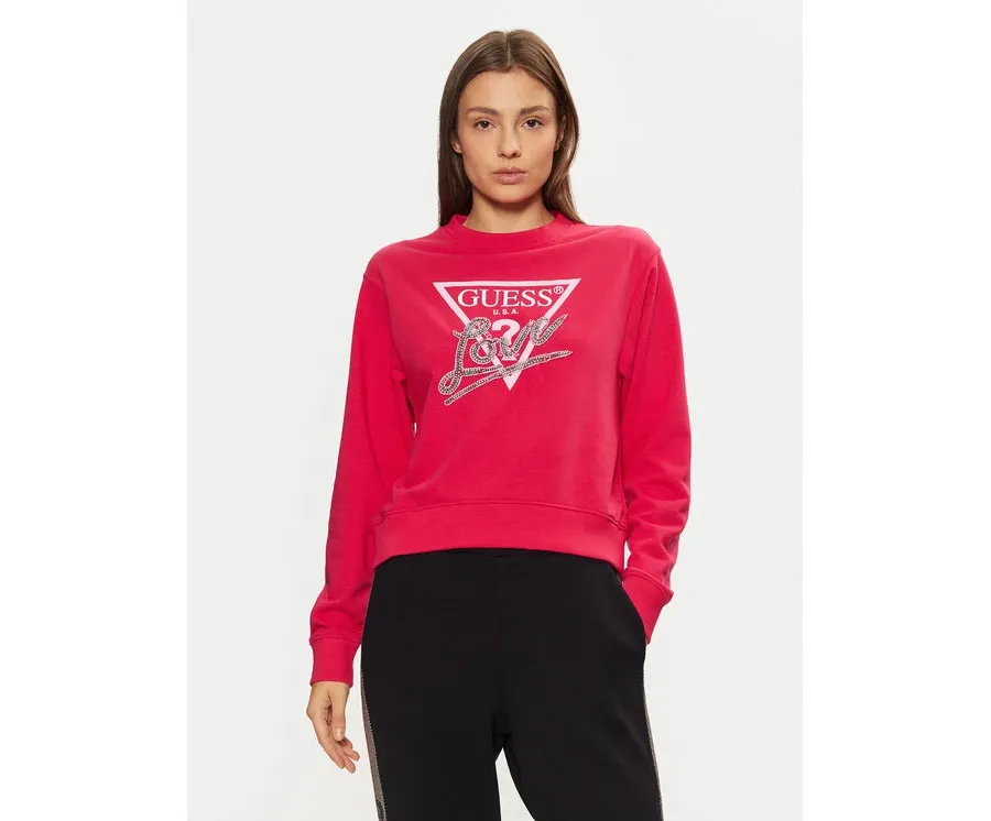 obrazek 1 Guess Bluza W5RQ04 KB683 Czerwony Regular Fit