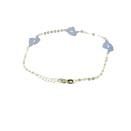 Zdjęcie Elegancka bransoletka z dziecięcymi stopami