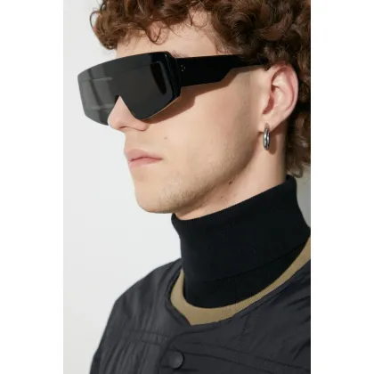 Zdjęcie Rick Owens okulary przeciwsłoneczne Occhiali Da Sole Sunglasses Phleg kolor czarny RG0000007.GBLKB.0909