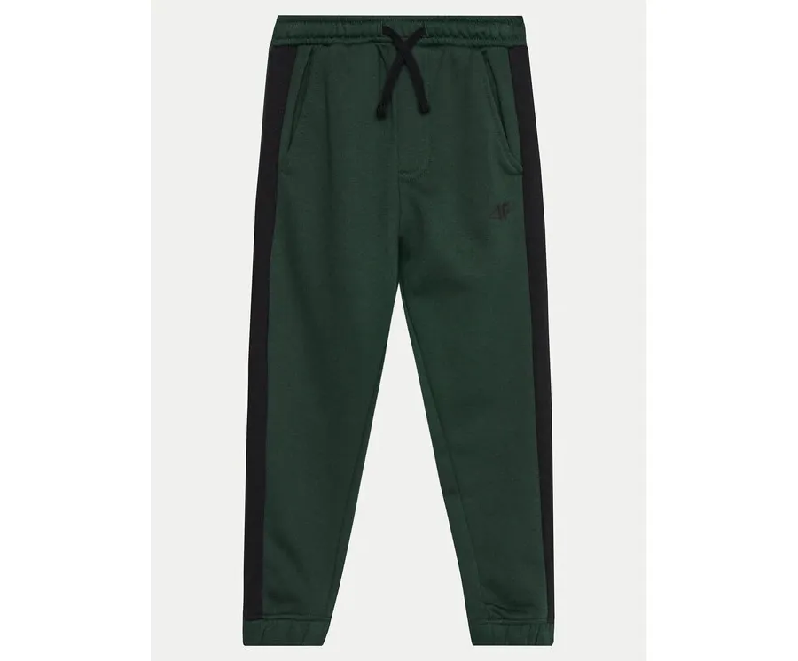 obrazek 1 4F Spodnie dresowe 4FJWAW24TTROM759 Zielony Regular Fit