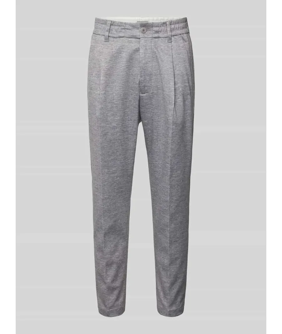 obrazek 1 Spodnie do garnituru o kroju slim fit z elastycznym pasem model ‘CHASY’