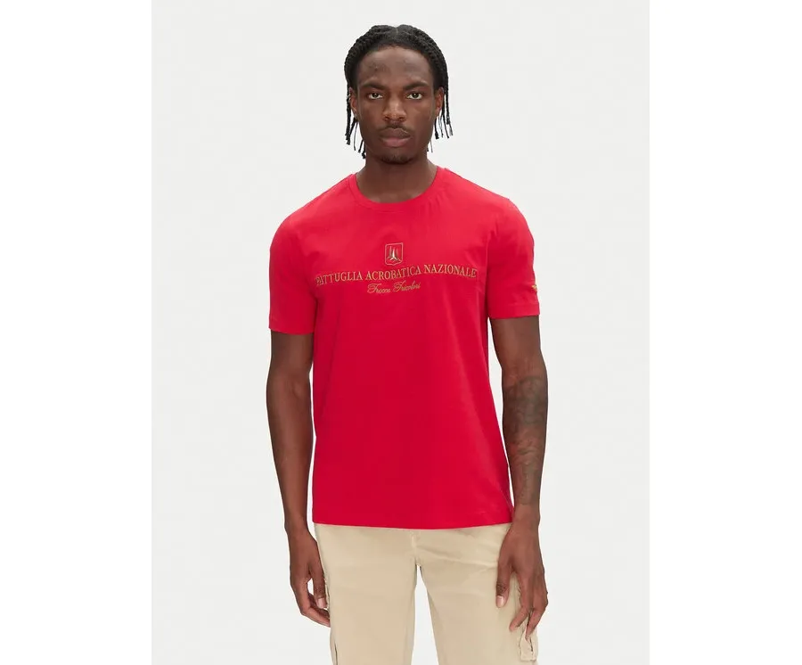 obrazek 1 Aeronautica Militare T-Shirt 251TS2410J592 Czerwony Regular Fit