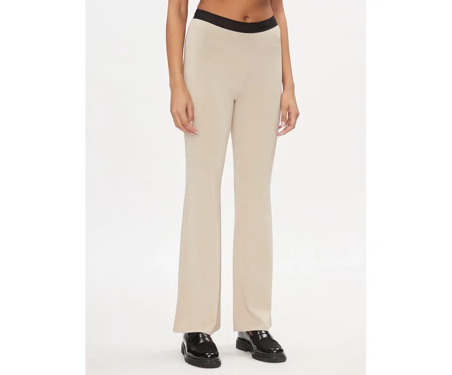 obrazek 1 Liu Jo Sport Spodnie materiałowe TA4011 MS014 Beżowy Bootcut Fit
