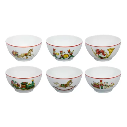 Zdjęcie Porcelanowy zestaw 6 misek ze świątecznej kolekcji Christmas Magic - Vista Alegre